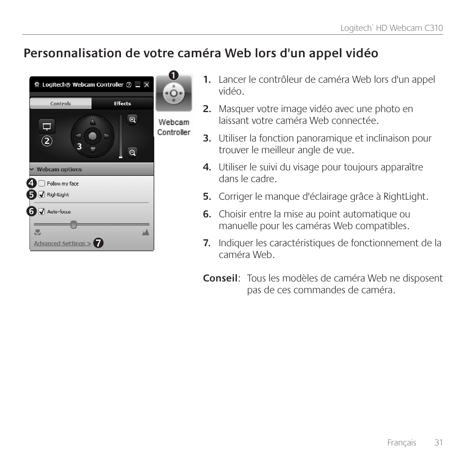 Logitech C310 User Manual | Page 31 / 104