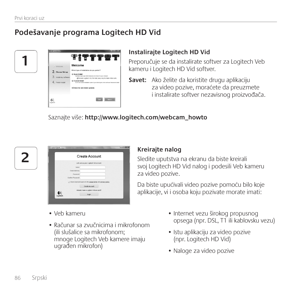 Logitech C310 User Manual | Page 86 / 104