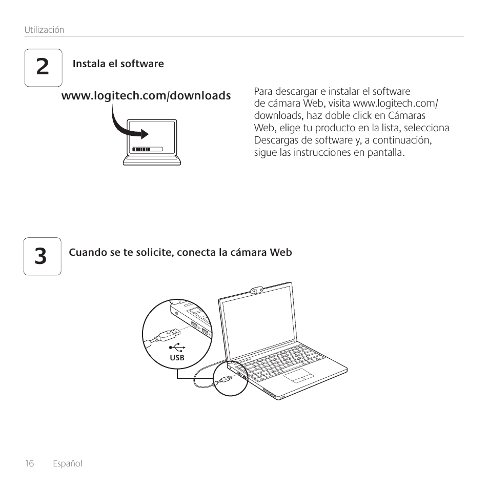 Logitech Premiere utilisation C110 User Manual | Page 16 / 48