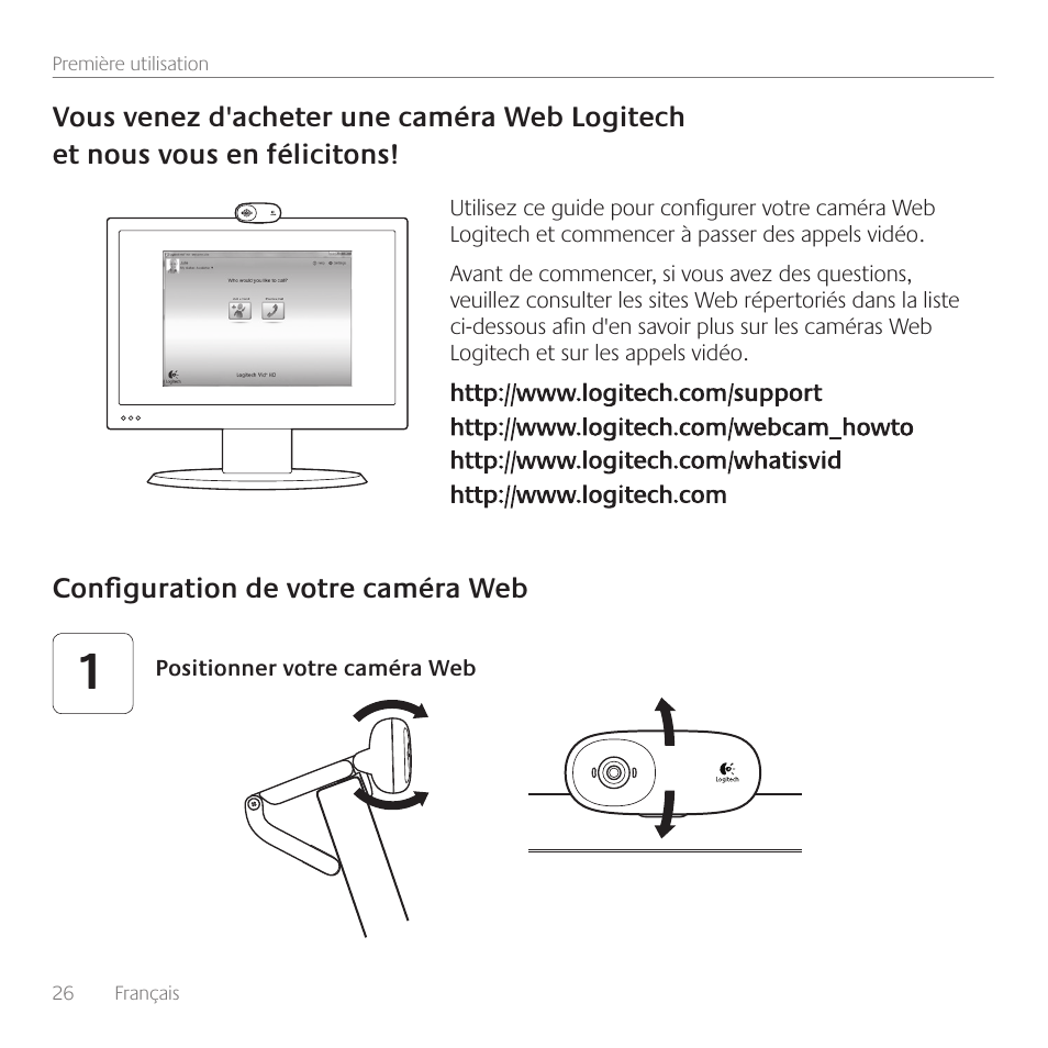 Logitech Premiere utilisation C110 User Manual | Page 26 / 48