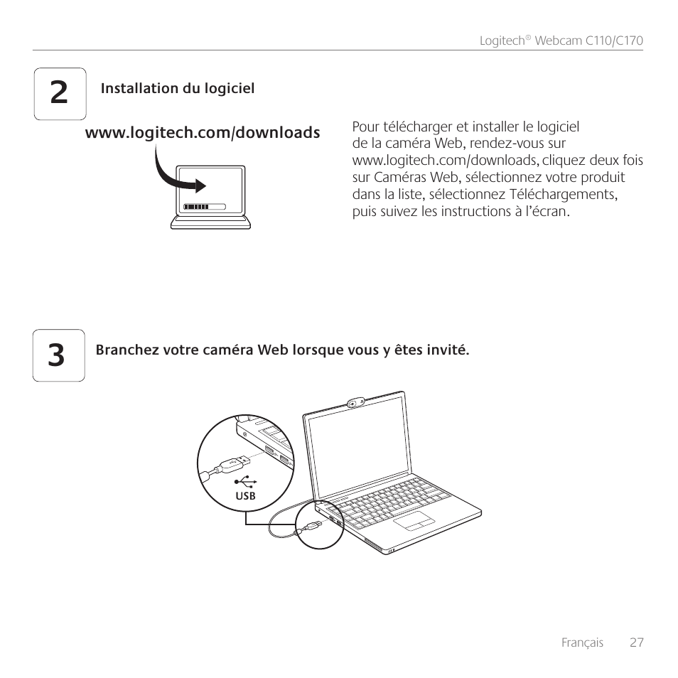 Logitech Premiere utilisation C110 User Manual | Page 27 / 48