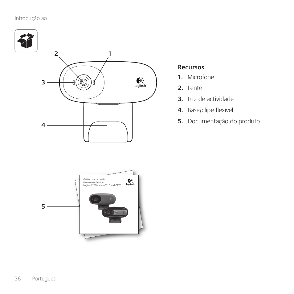 Logitech Premiere utilisation C110 User Manual | Page 36 / 48