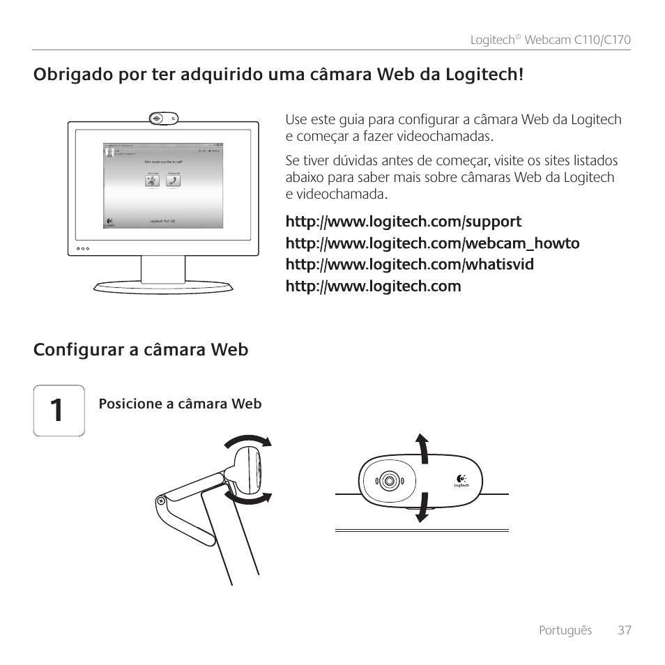 Logitech Premiere utilisation C110 User Manual | Page 37 / 48