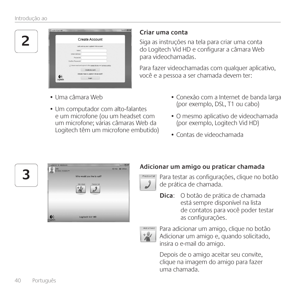 Logitech Premiere utilisation C110 User Manual | Page 40 / 48