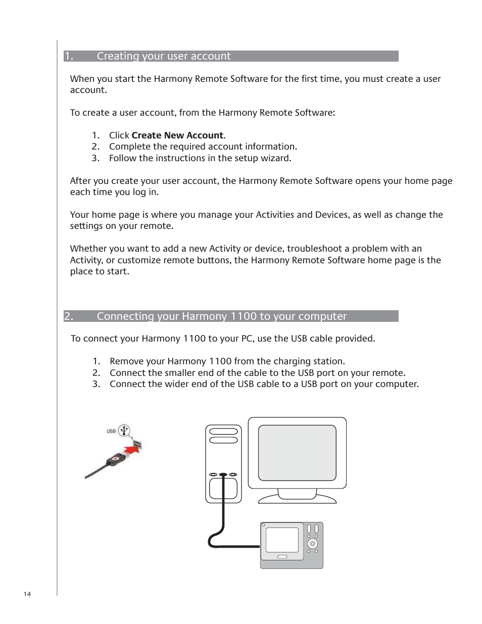 Logitech Harmony Advanced Universal Remote 1100 User Manual | Page 14 / 48