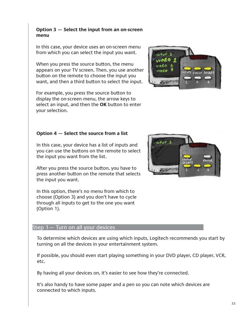 Logitech Harmony Advanced Universal Remote 1100 User Manual | Page 33 / 48