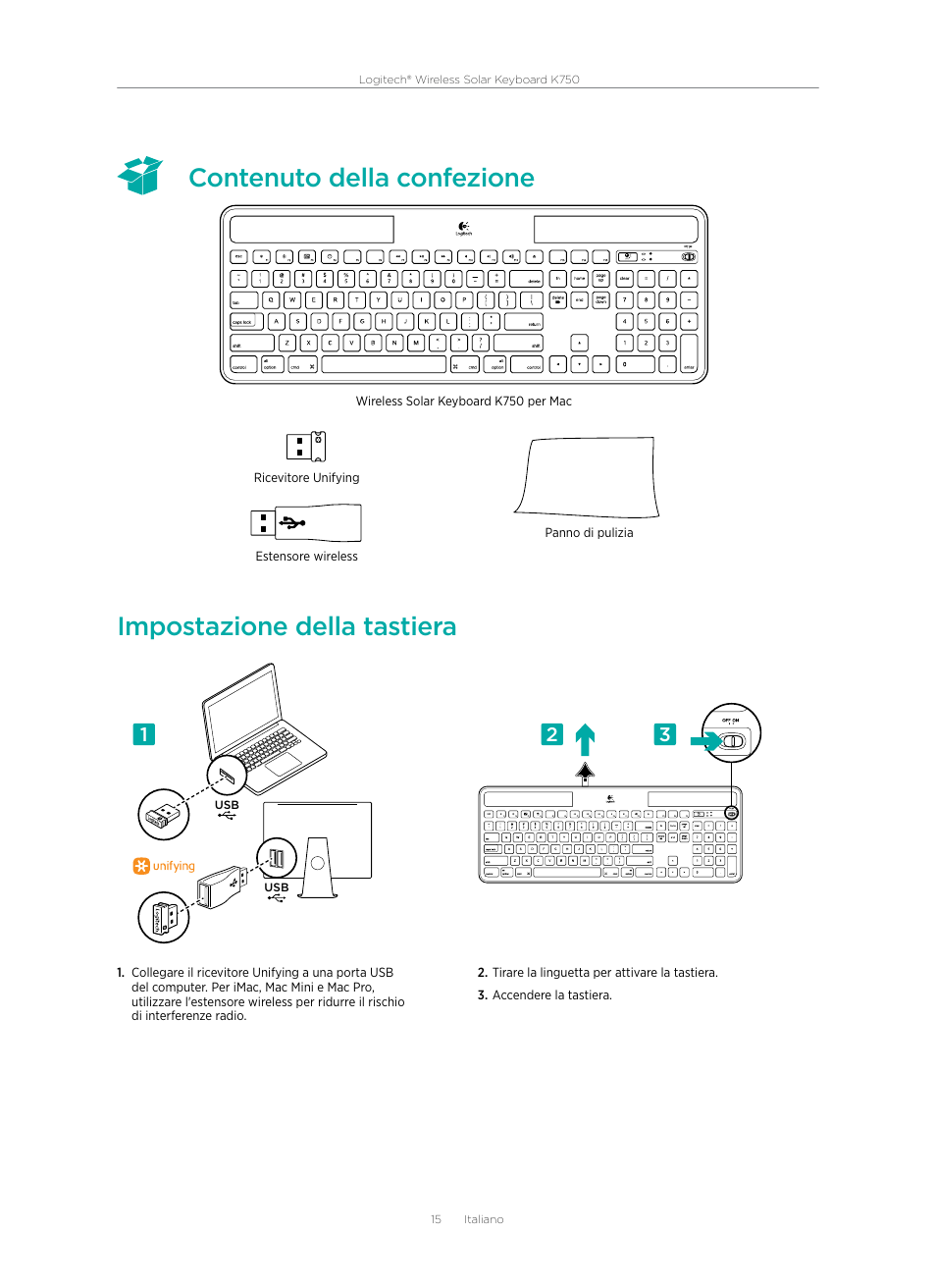 Logitech Wireless Solar Keyboard K750 User Manual | Page 15 / 20