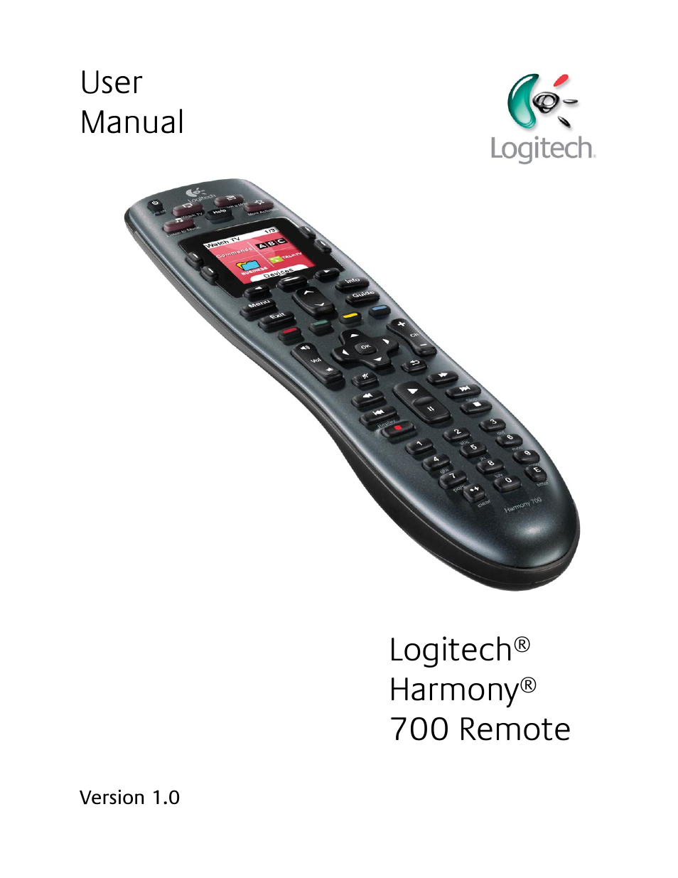 Logitech HARMONY REMOTE 700 User Manual | 26 pages
