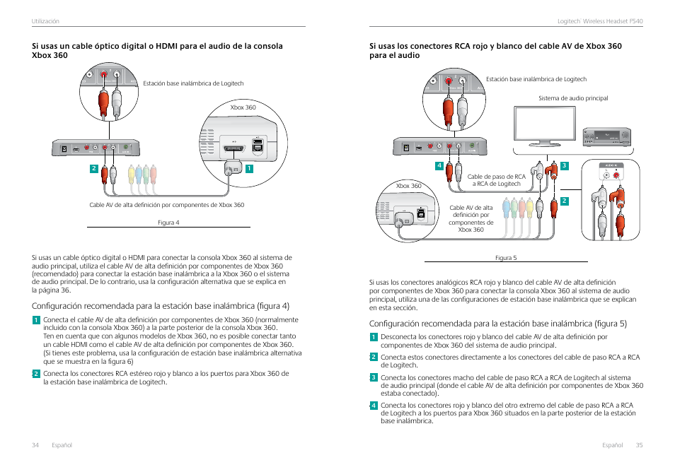 Audio | Logitech Logtech Wirelss Headset F540 User Manual | Page 18 / 47