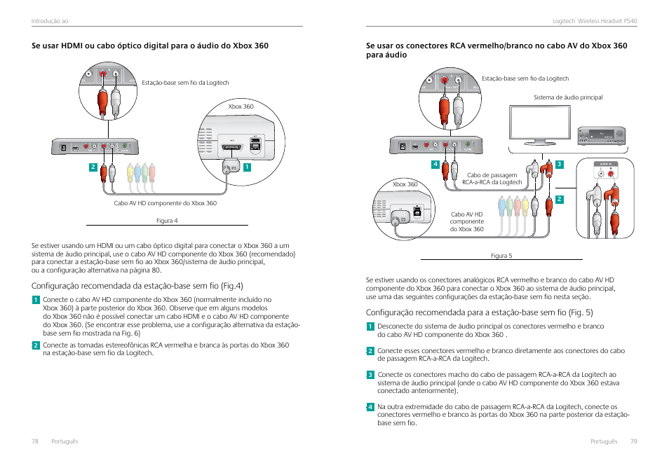 Áudio 79 | Logitech Logtech Wirelss Headset F540 User Manual | Page 40 / 47