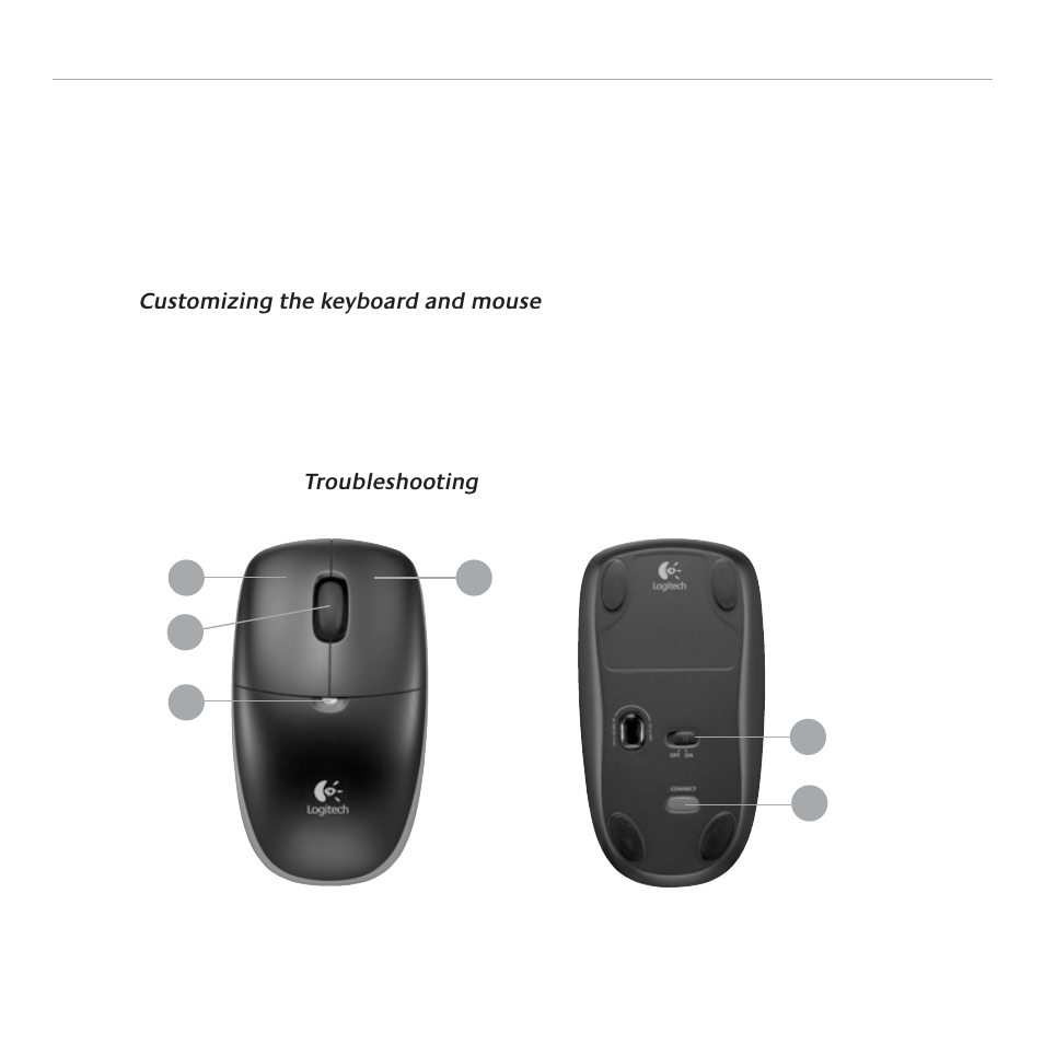 Mouse features: buttons and scrolling | Logitech MK300 User Manual | Page 14 / 58