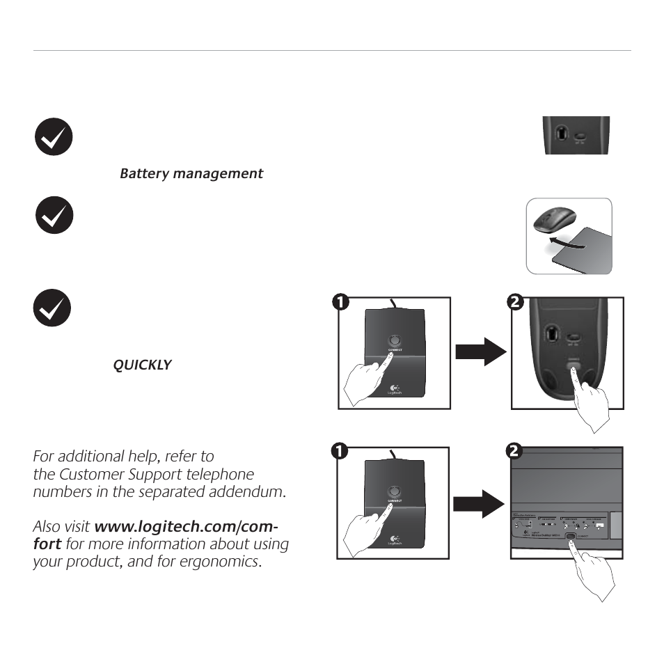 Troubleshooting | Logitech MK300 User Manual | Page 20 / 58