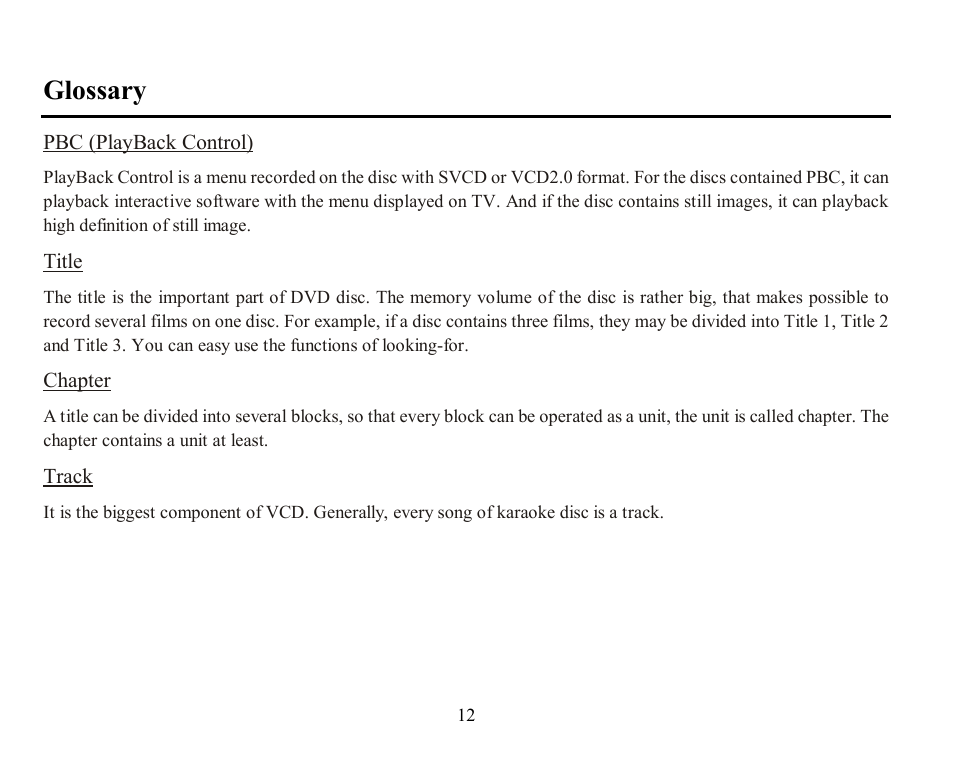 Glossary | Hyundai H-CMD7071 User Manual | Page 12 / 75