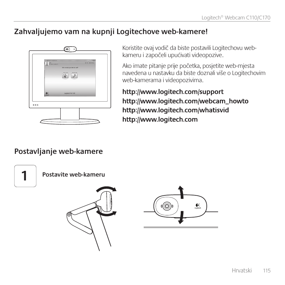 Logitech C170 User Manual | Page 115 / 204