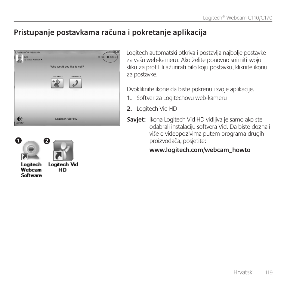 Logitech C170 User Manual | Page 119 / 204