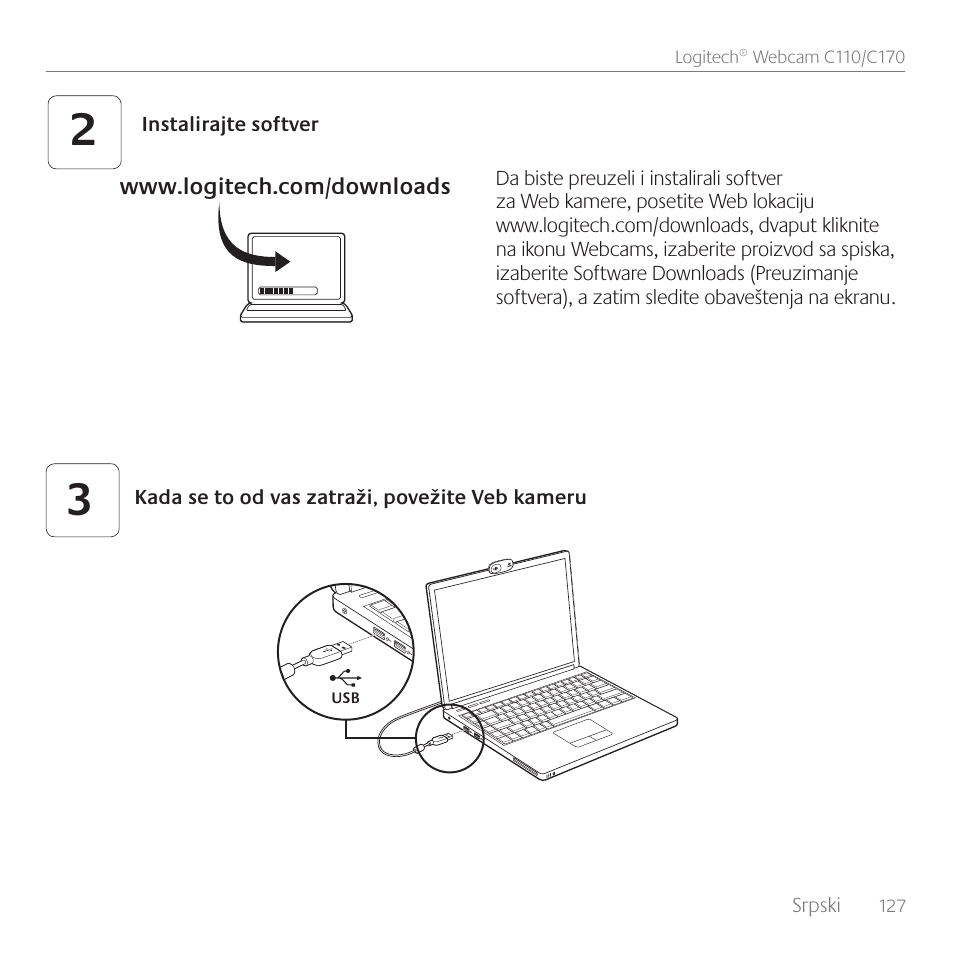 Logitech C170 User Manual | Page 127 / 204