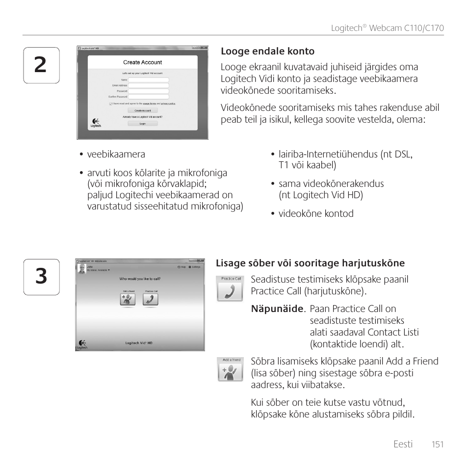 Logitech C170 User Manual | Page 151 / 204