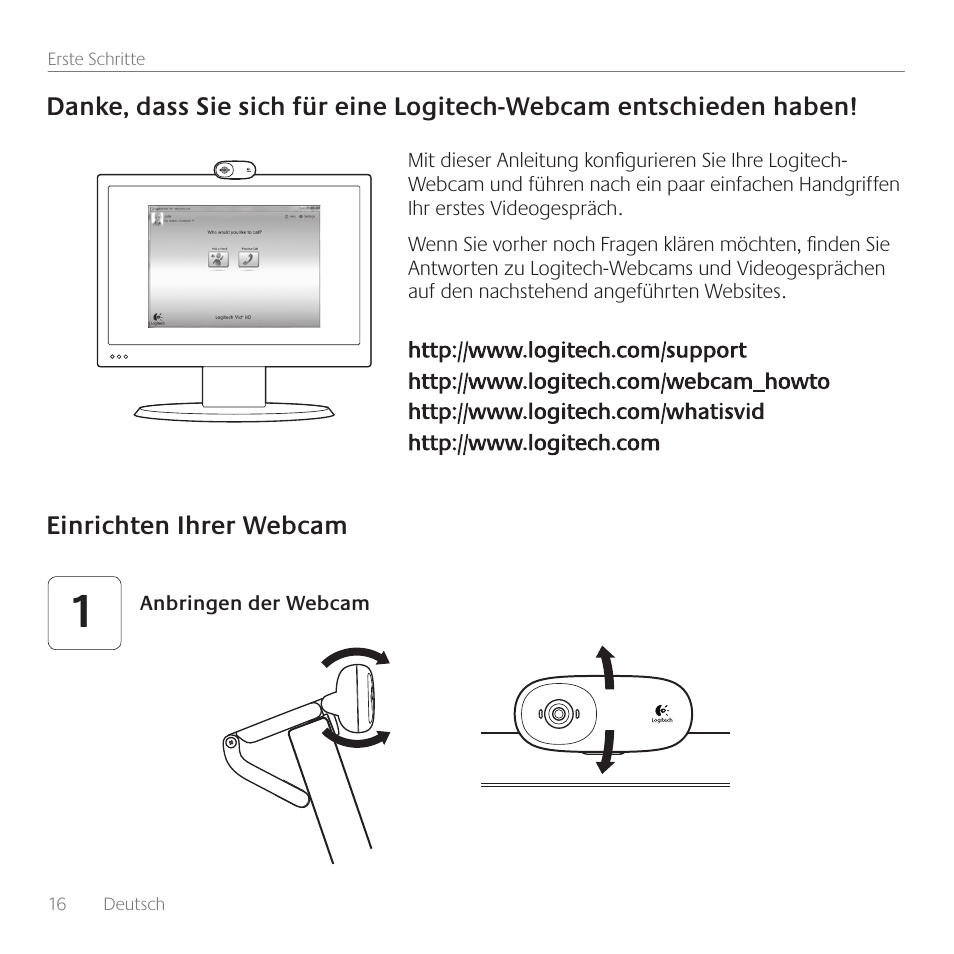 Logitech C170 User Manual | Page 16 / 204