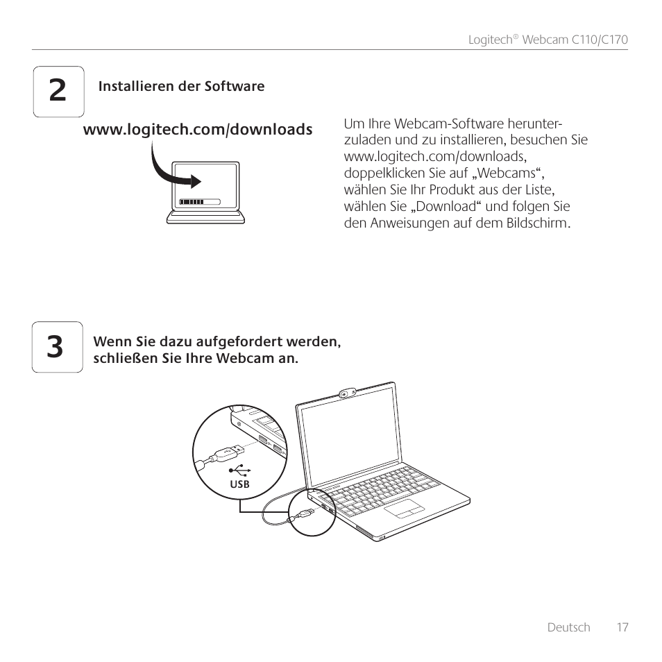 Logitech C170 User Manual | Page 17 / 204