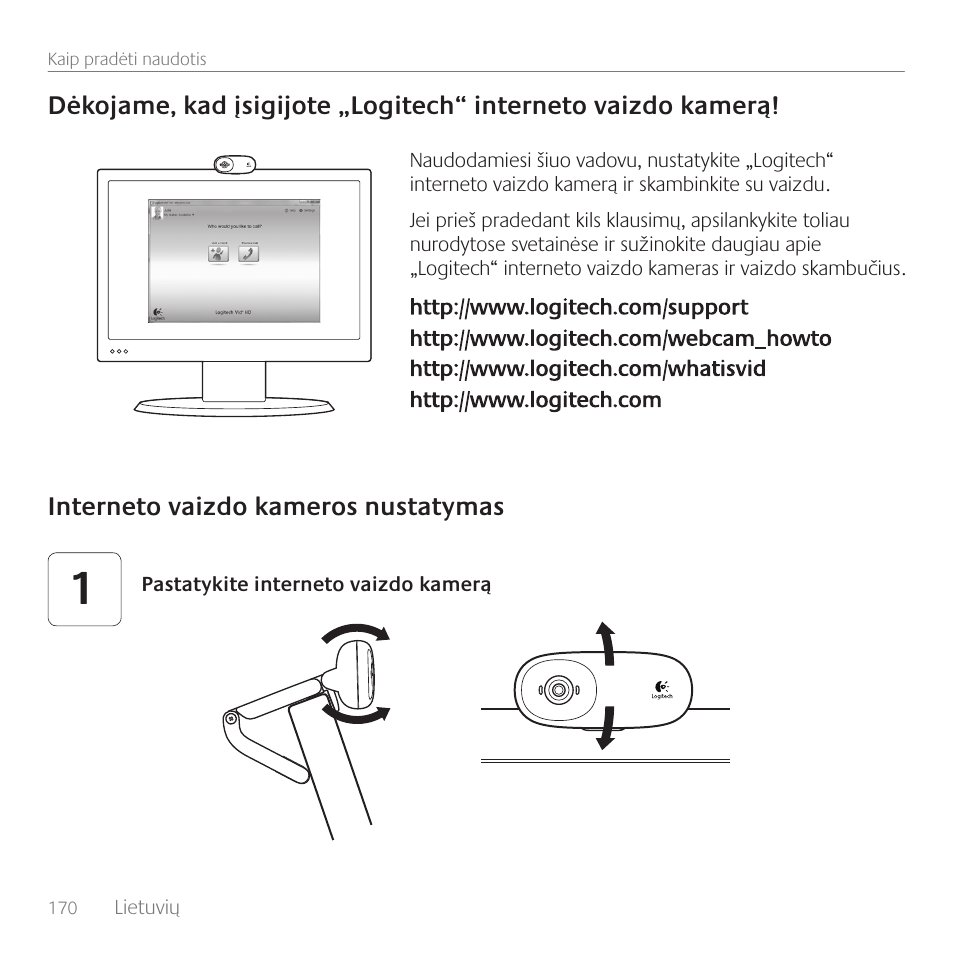 Logitech C170 User Manual | Page 170 / 204