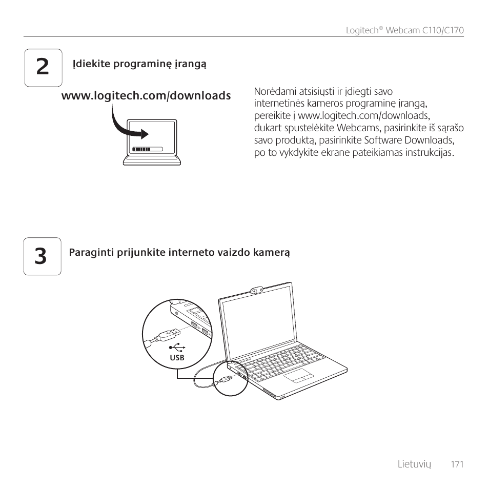 Logitech C170 User Manual | Page 171 / 204