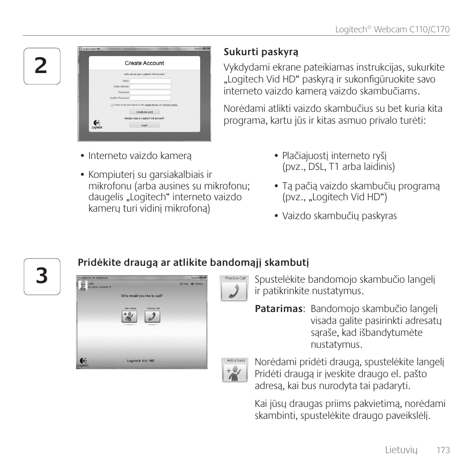 Logitech C170 User Manual | Page 173 / 204