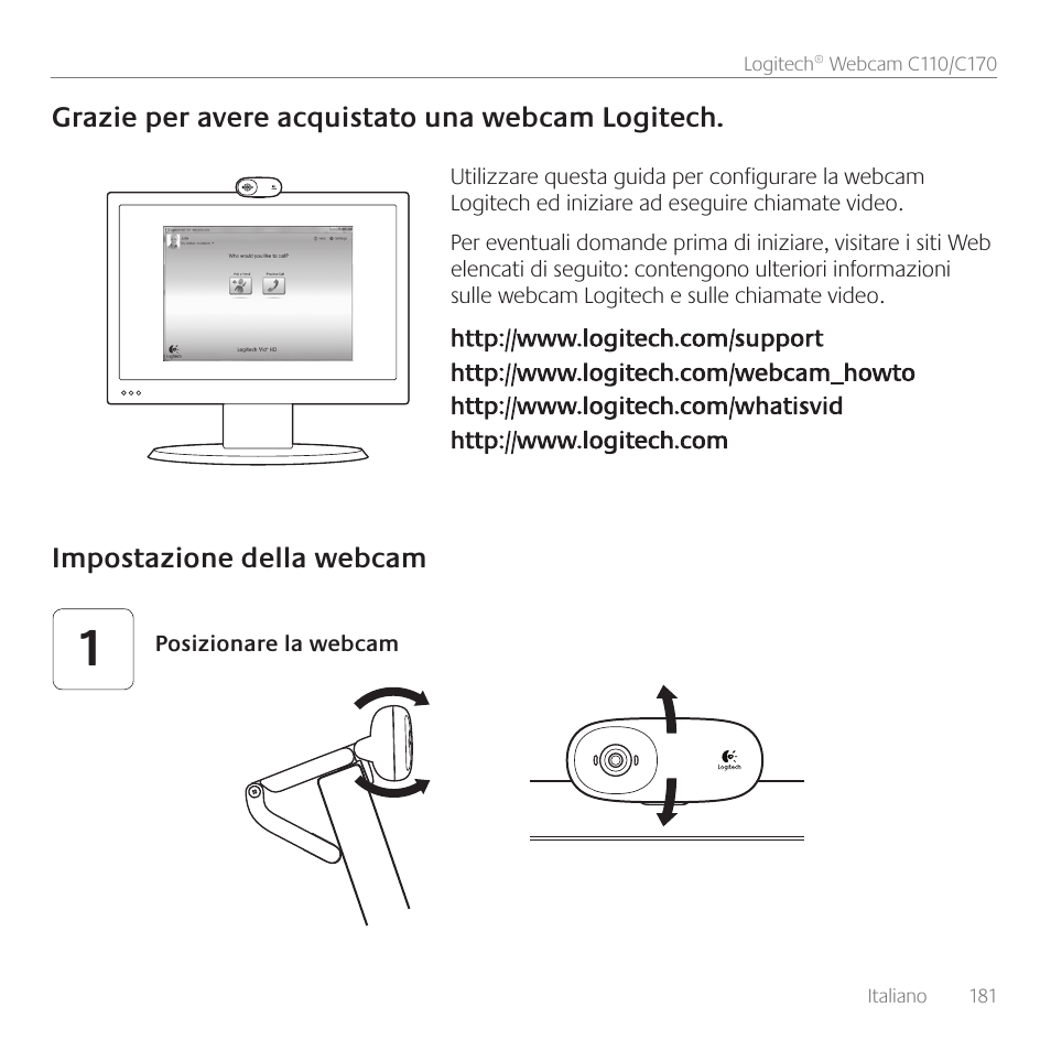 Logitech C170 User Manual | Page 181 / 204