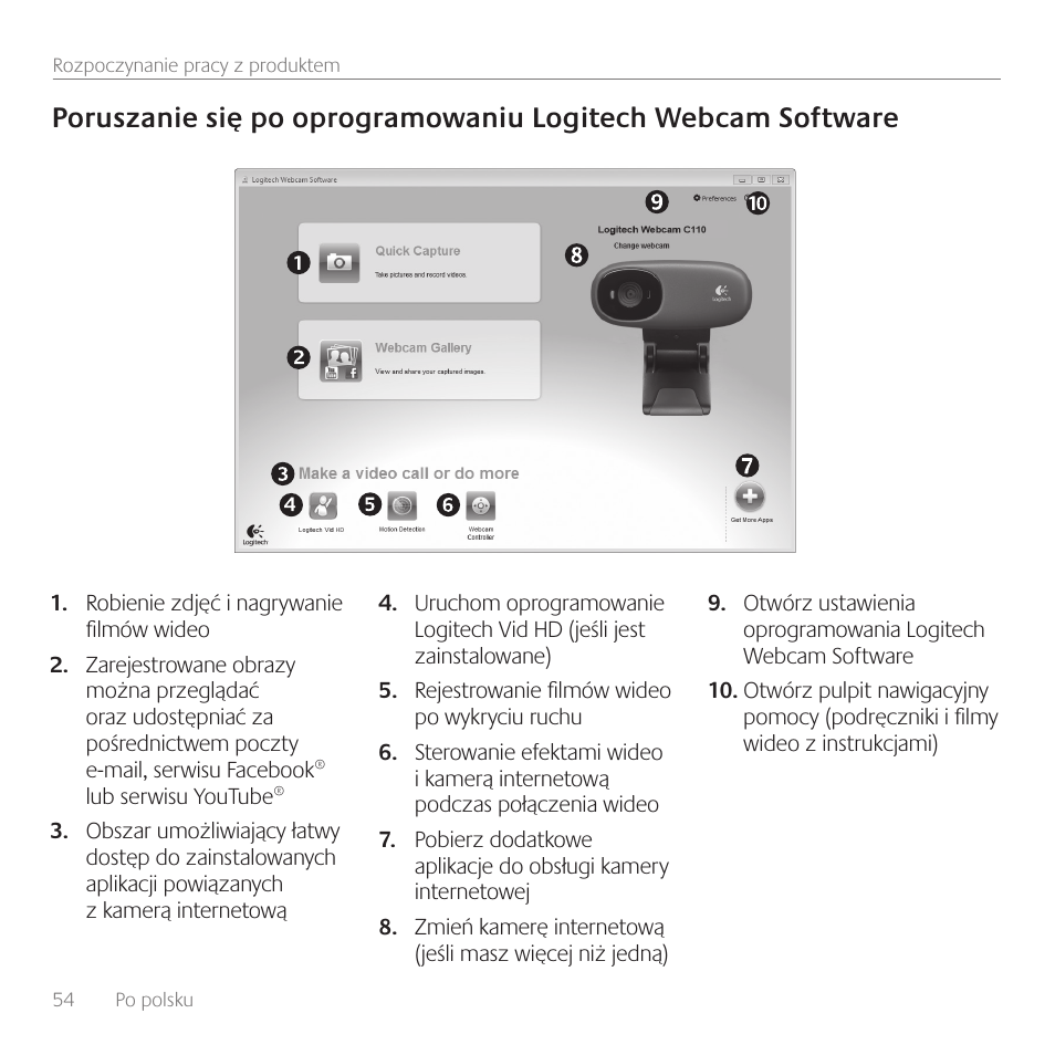 Logitech C170 User Manual | Page 54 / 204