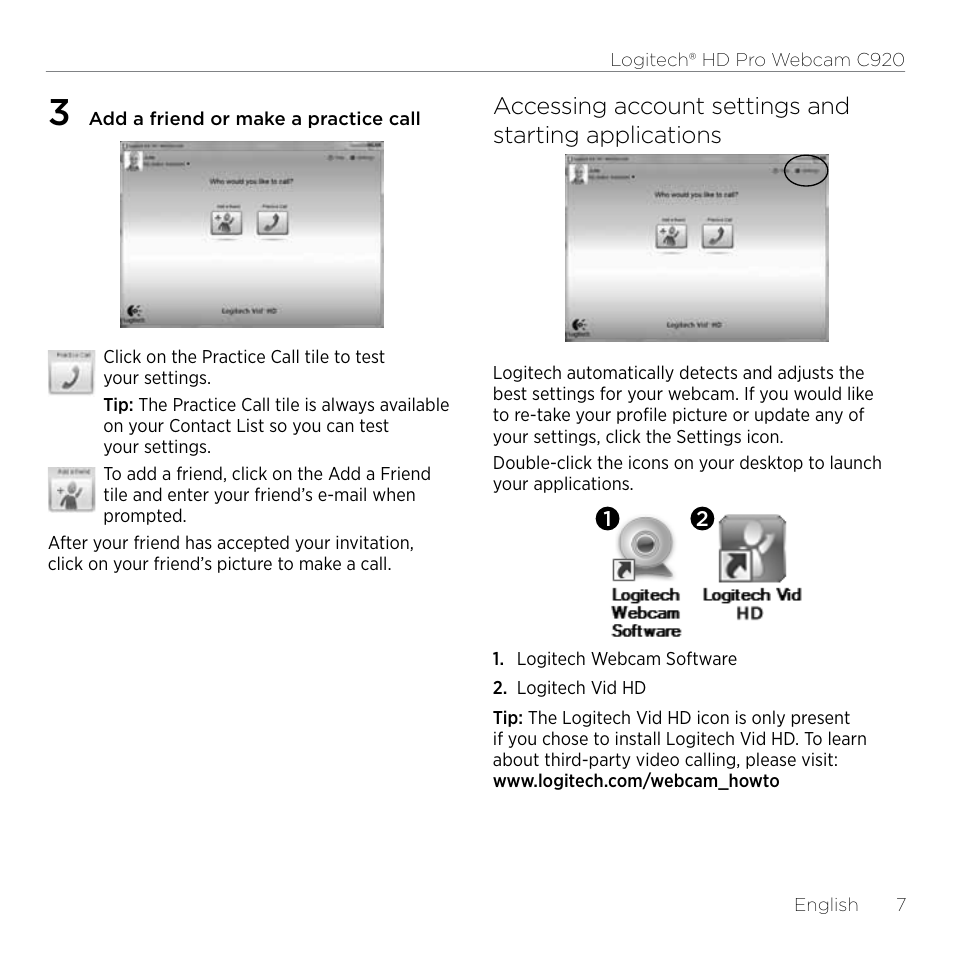 Logitech HD Pro C920 User Manual | Page 7 / 24