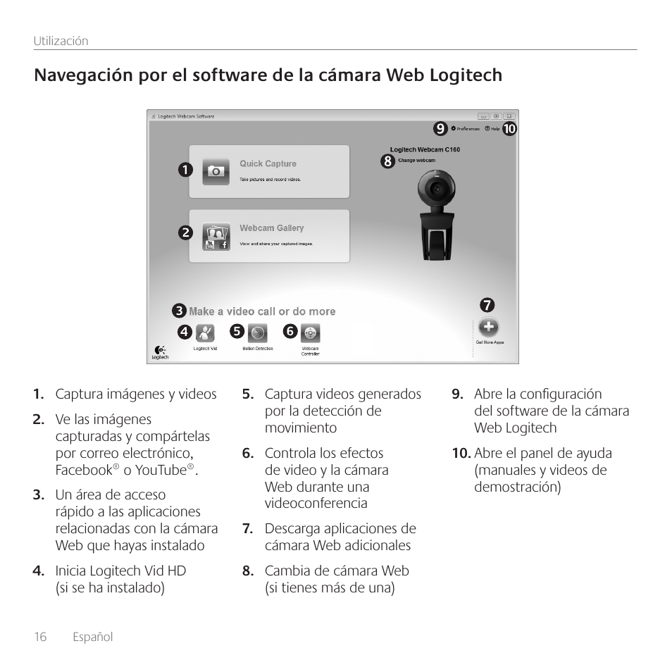 Logitech C160 User Manual | Page 16 / 36