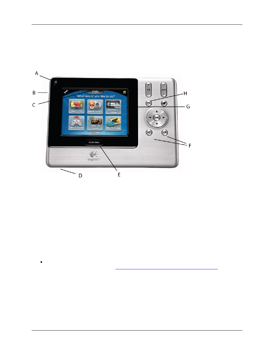 Overview of the harmony remote | Logitech Harmony 1000 User Manual | Page 4 / 17
