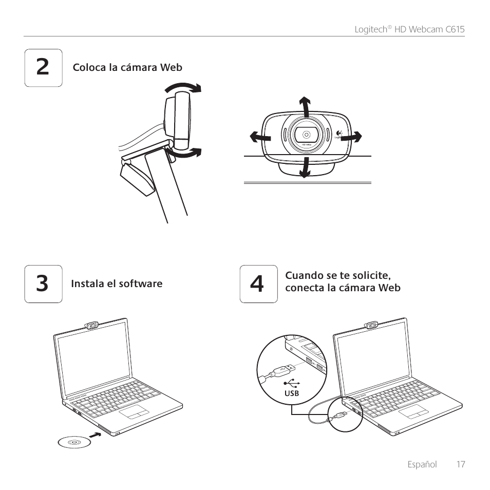 Logitech C615 User Manual | Page 17 / 52