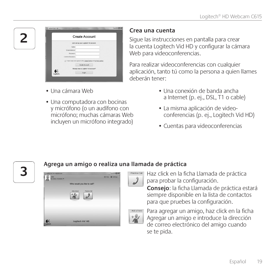 Logitech C615 User Manual | Page 19 / 52