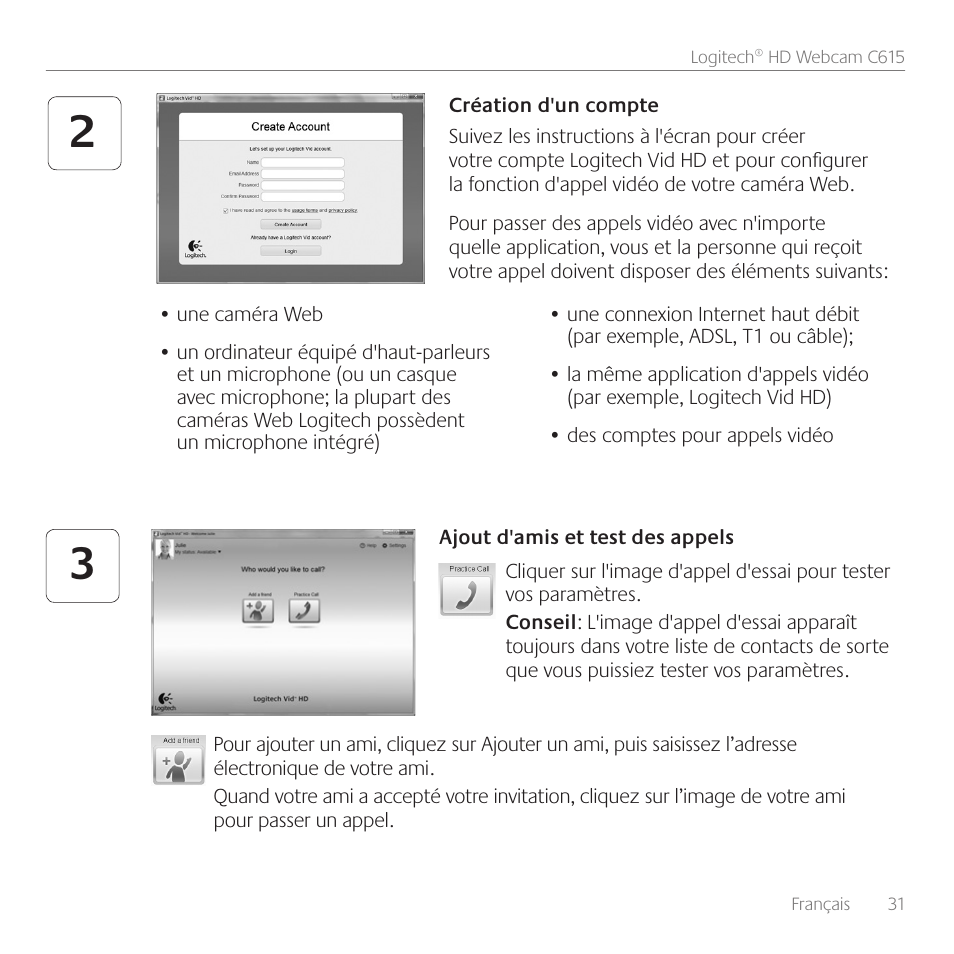 Logitech C615 User Manual | Page 31 / 52