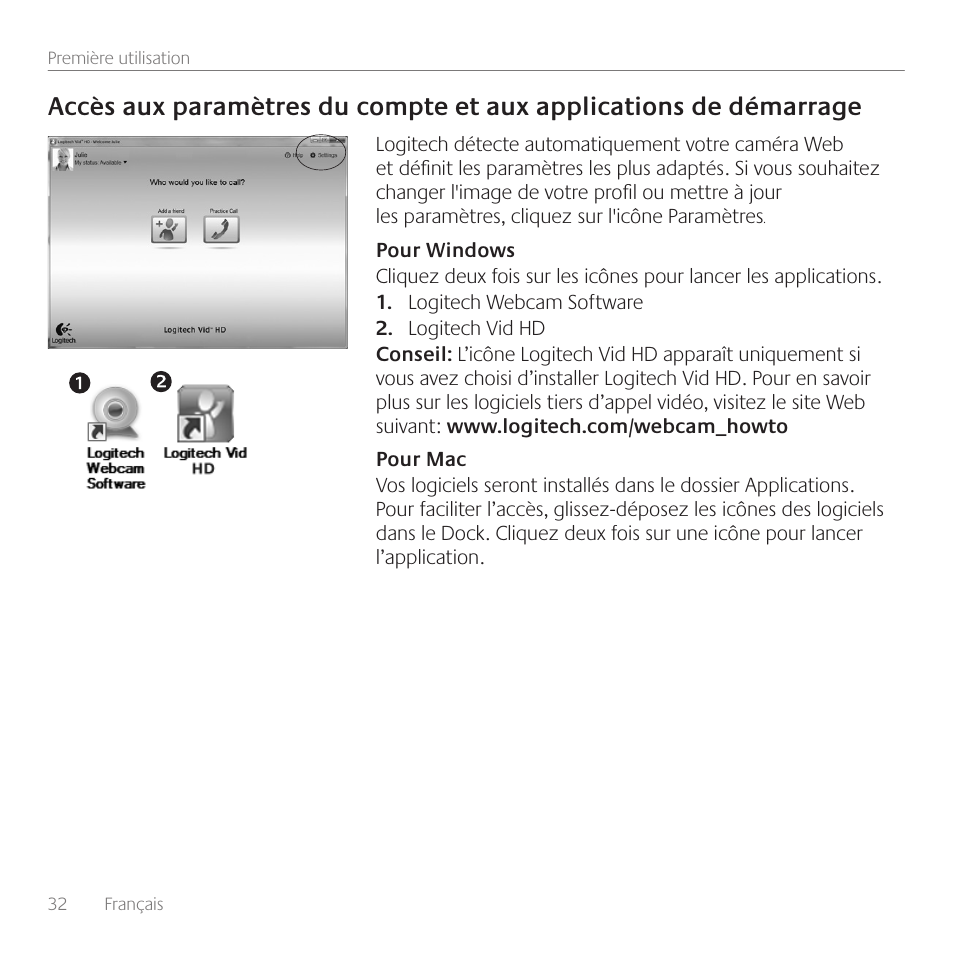 Logitech C615 User Manual | Page 32 / 52