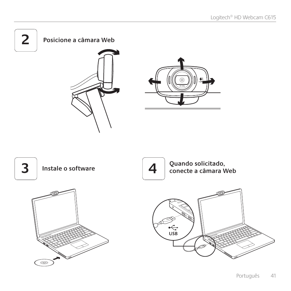Logitech C615 User Manual | Page 41 / 52