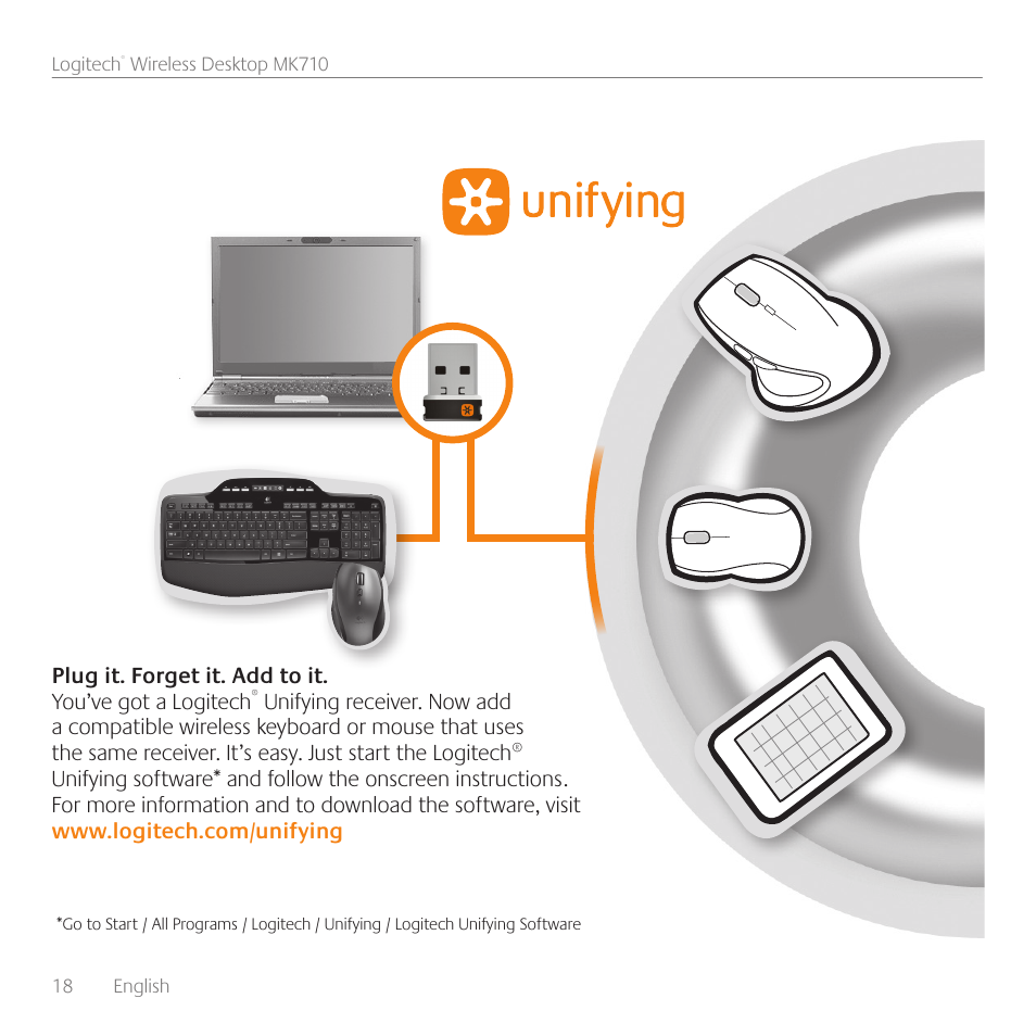Logitech Wireless Desktop MK710 User Manual | Page 18 / 76