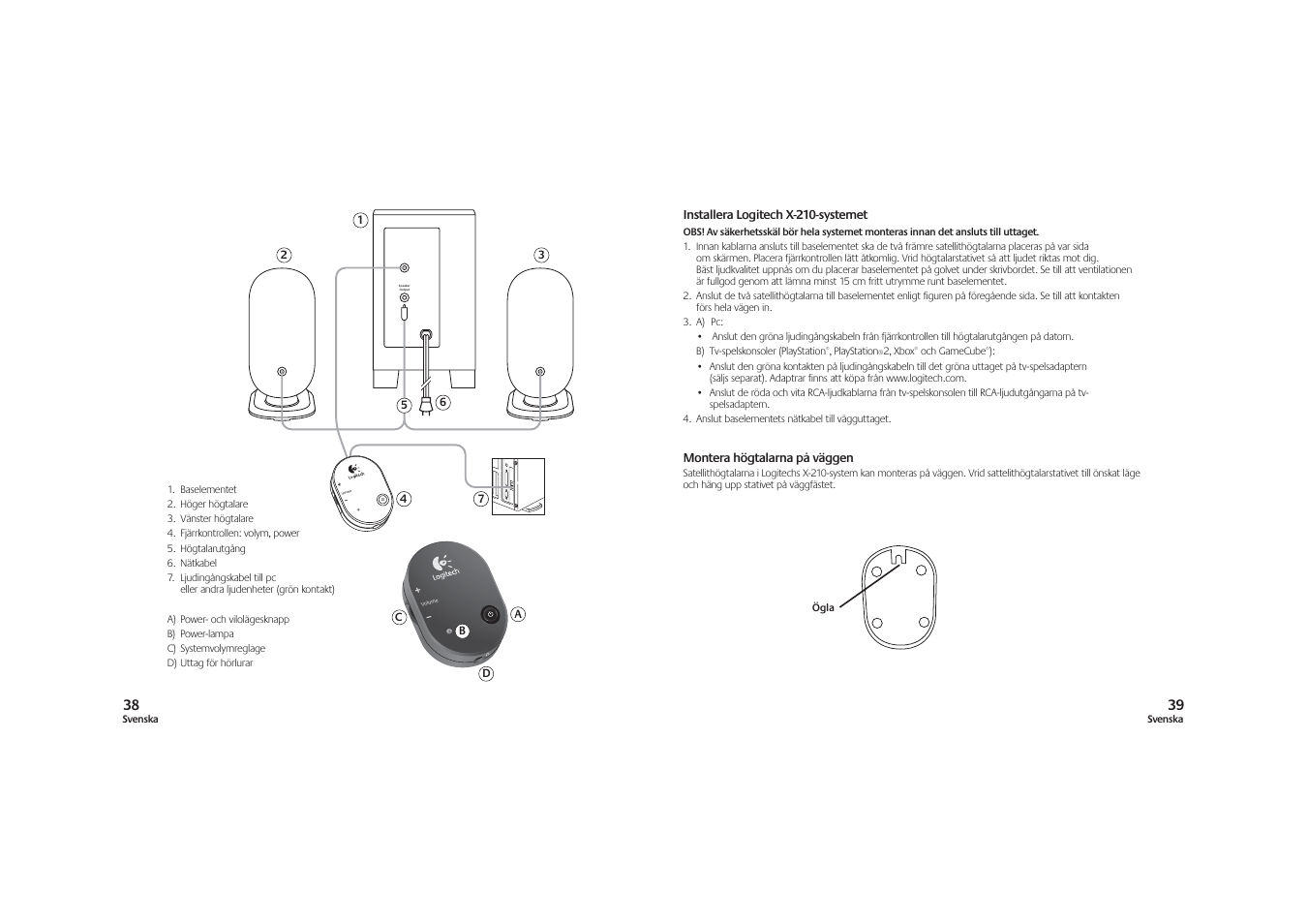 Logitech X-210 User Manual | Page 20 / 42
