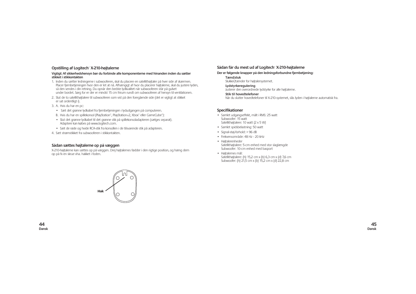 Logitech X-210 User Manual | Page 23 / 42
