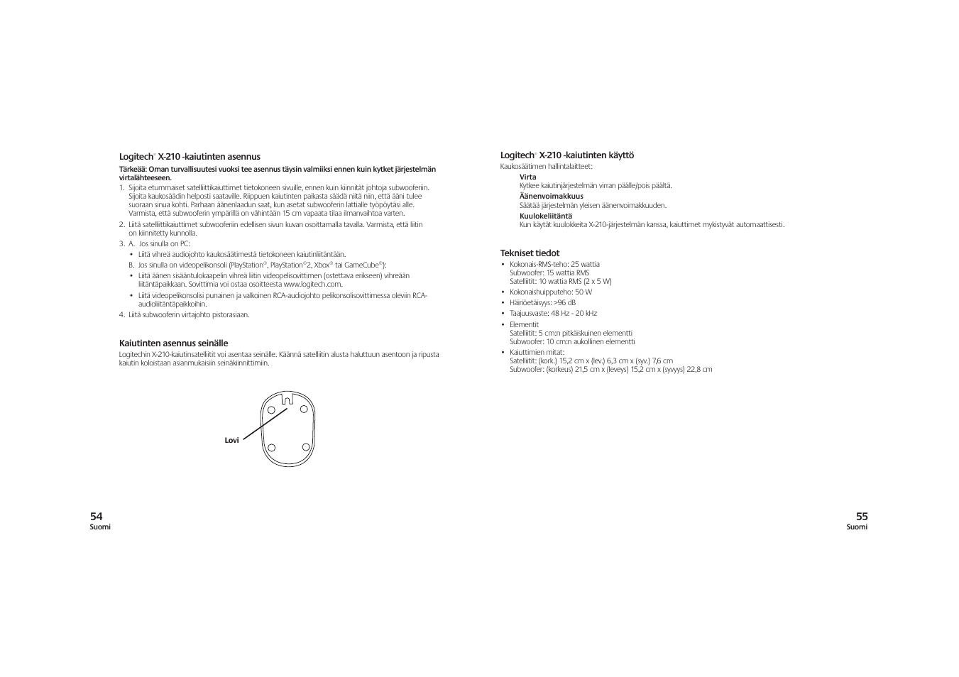 Logitech X-210 User Manual | Page 28 / 42