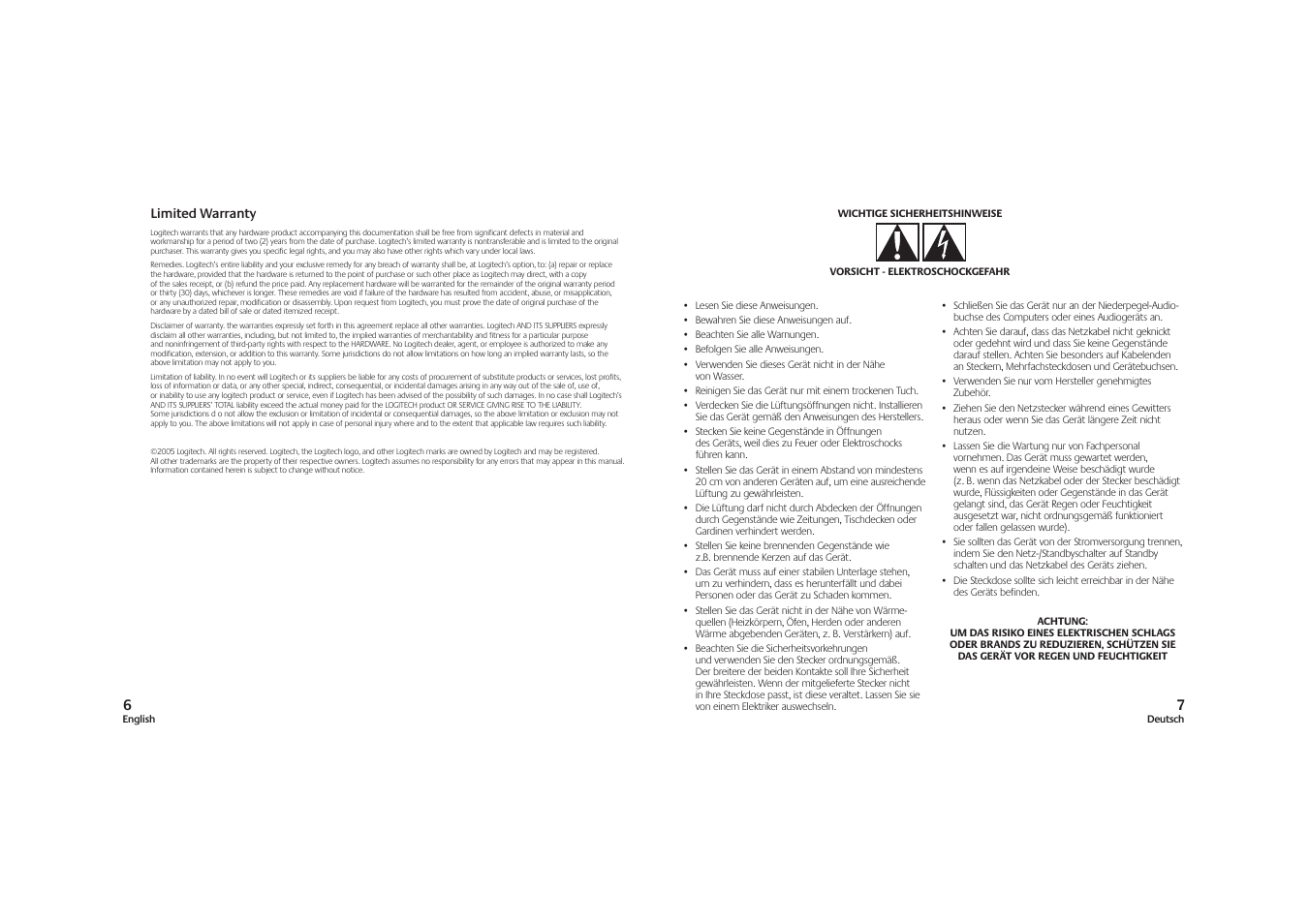 Logitech X-210 User Manual | Page 4 / 42