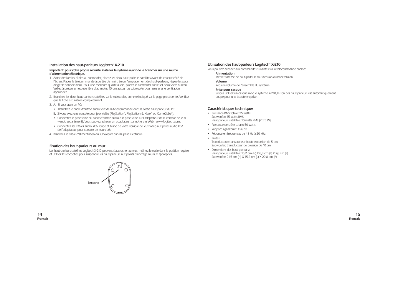 Logitech X-210 User Manual | Page 8 / 42