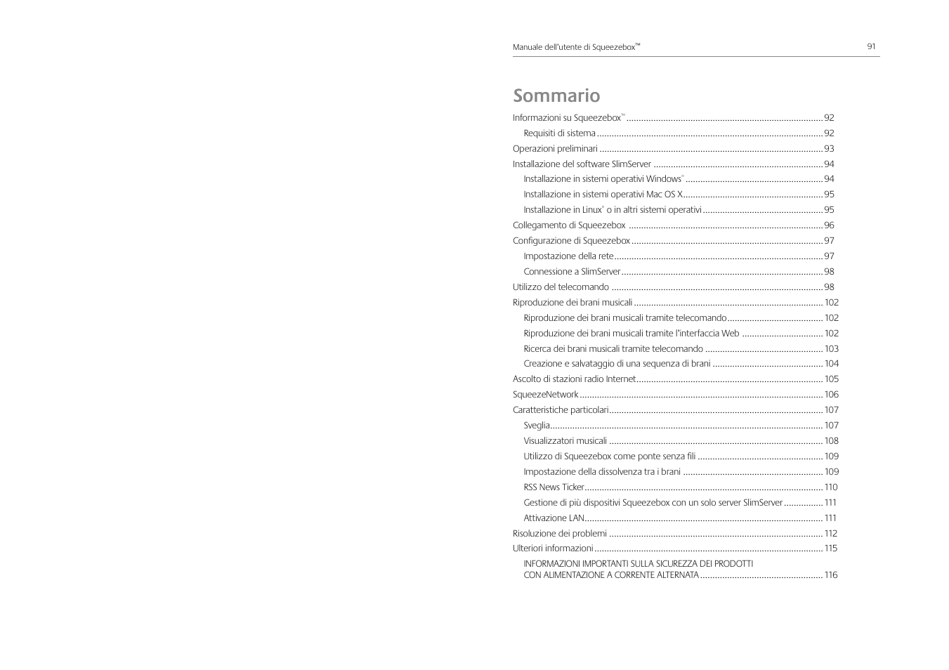 Logitech Squeezebox Receiver User Manual | Page 47 / 92