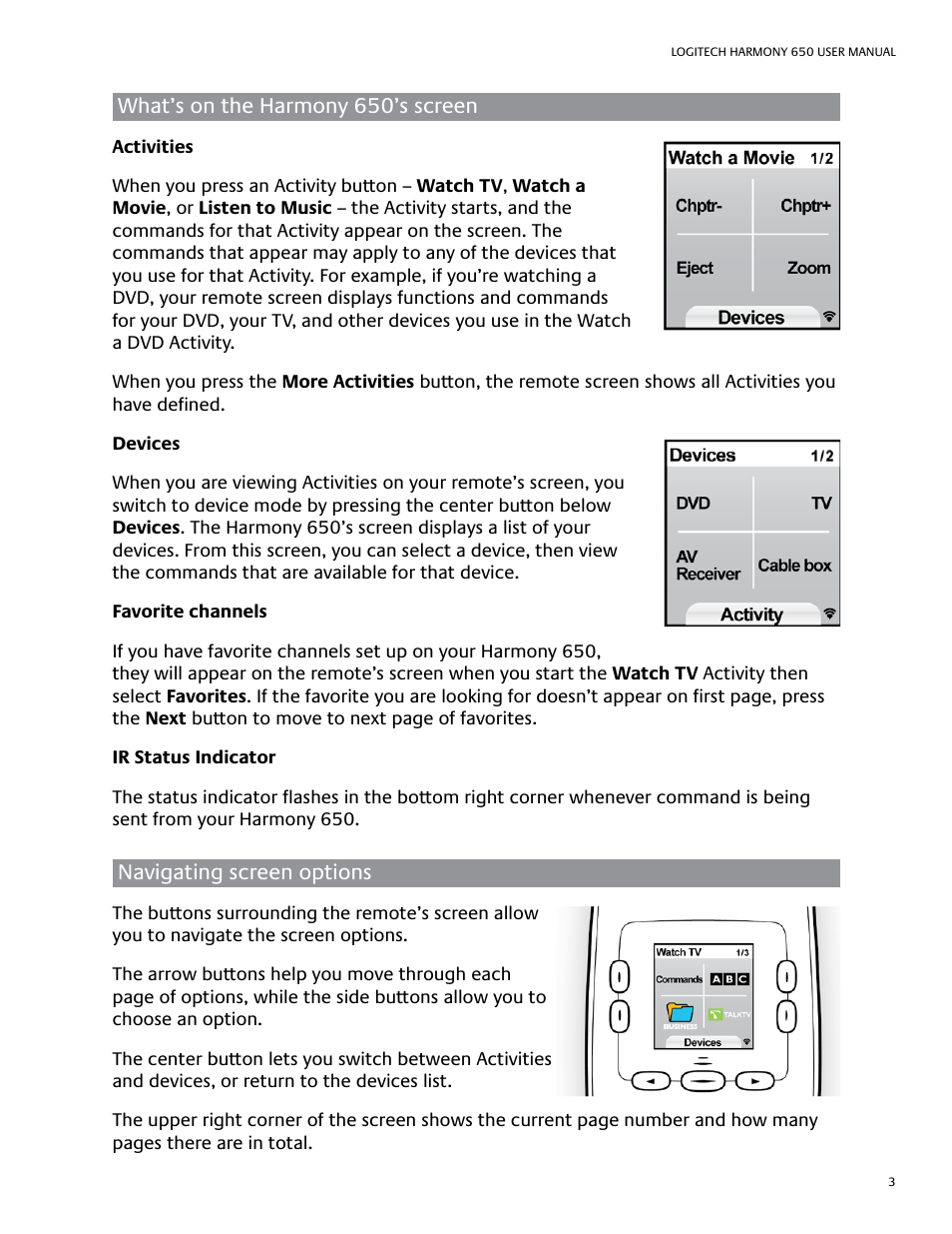 Logitech Harmony 650 User Manual | Page 7 / 26