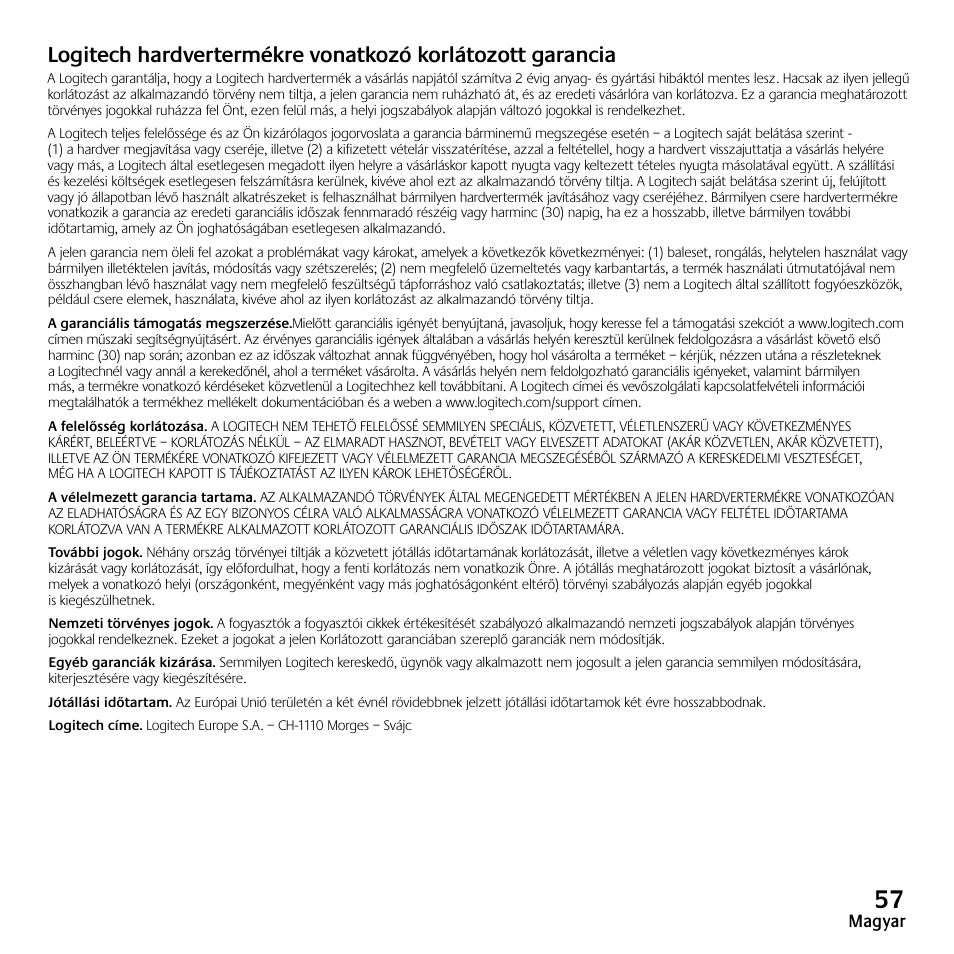 Logitech Z523 User Manual | Page 57 / 114
