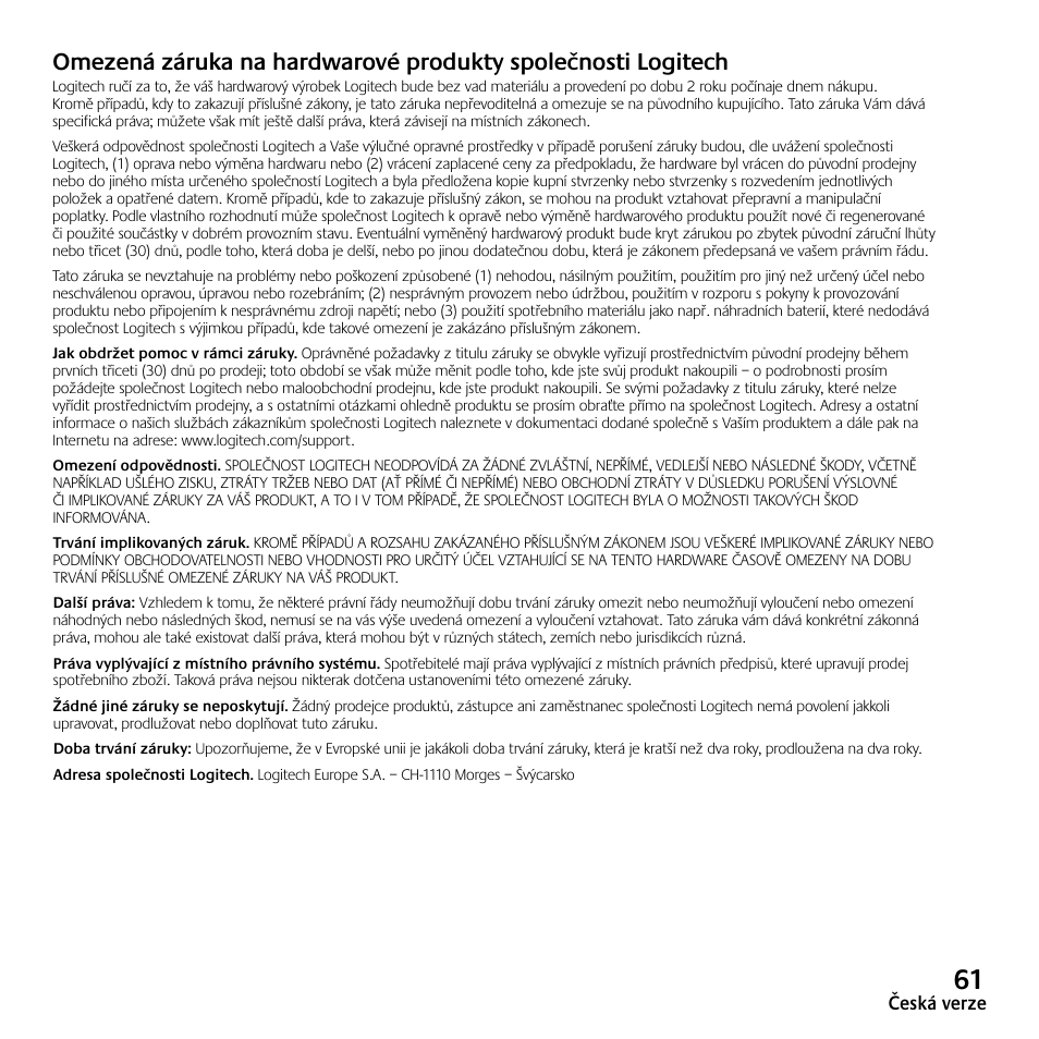 Logitech Z523 User Manual | Page 61 / 114