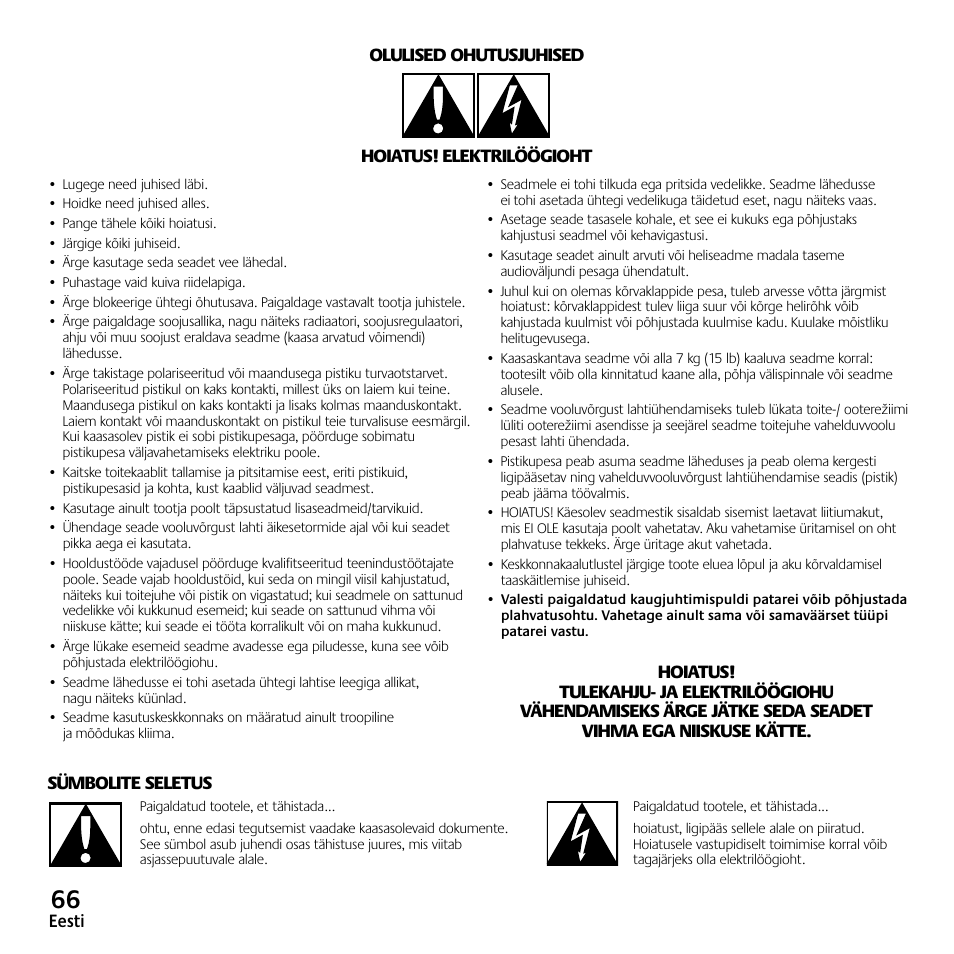 Logitech Z523 User Manual | Page 66 / 114