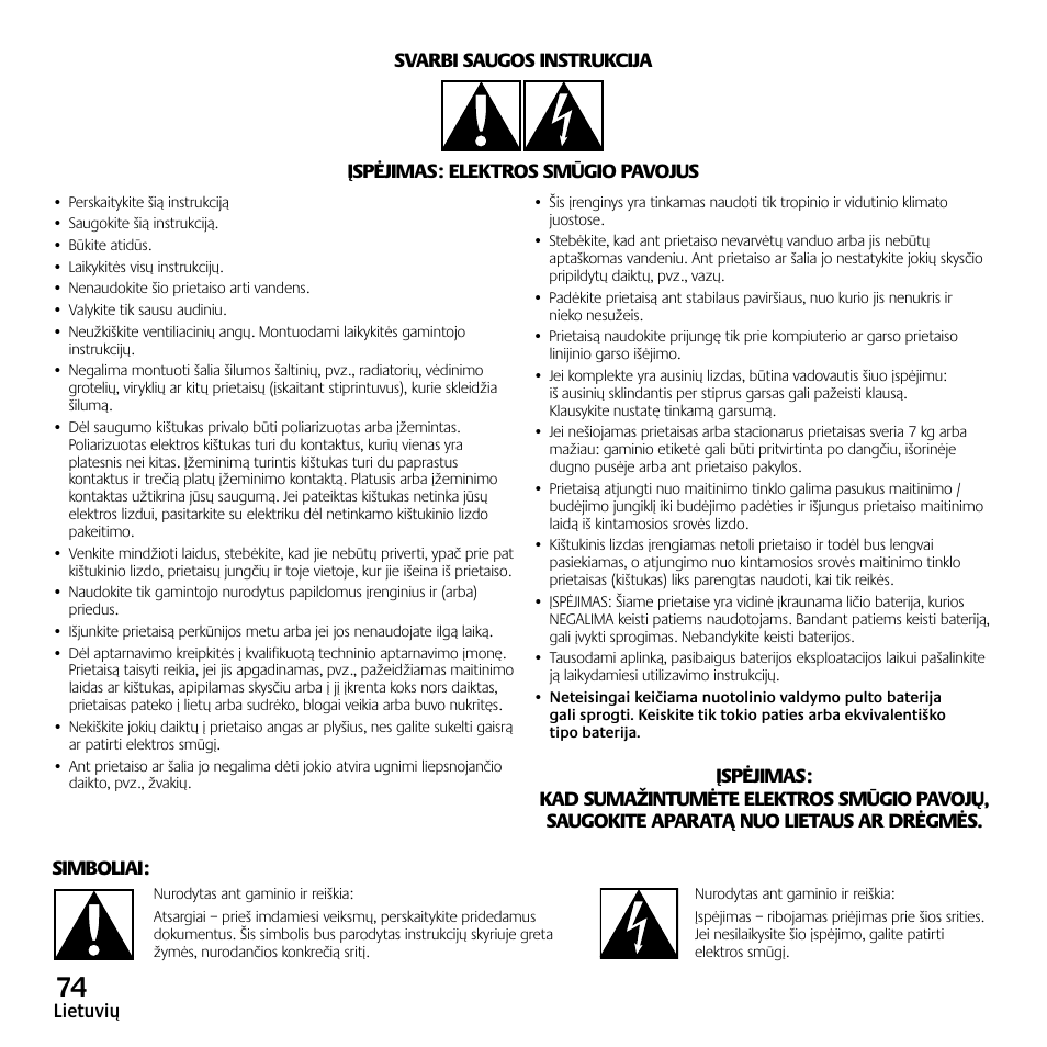 Logitech Z523 User Manual | Page 74 / 114