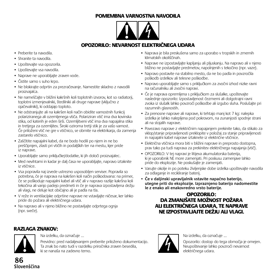 Logitech Z523 User Manual | Page 86 / 114