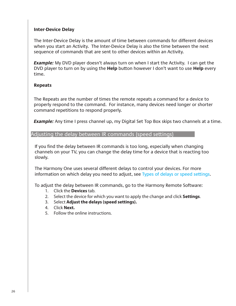 Logitech Harmony One User Manual | Page 26 / 40